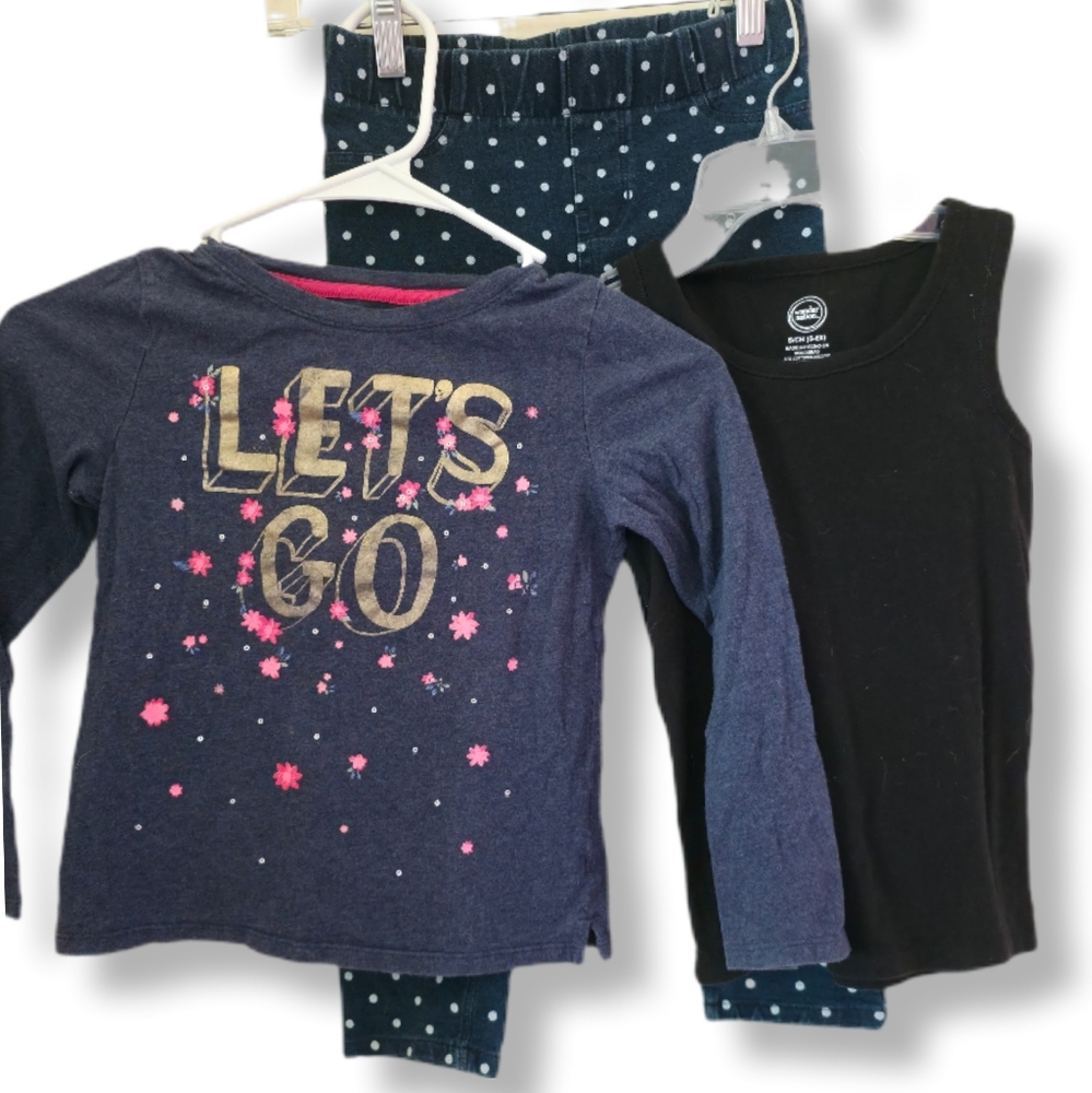 Girls Size 6 Bundle of 3 Items Osh Kosh Wonder Nation